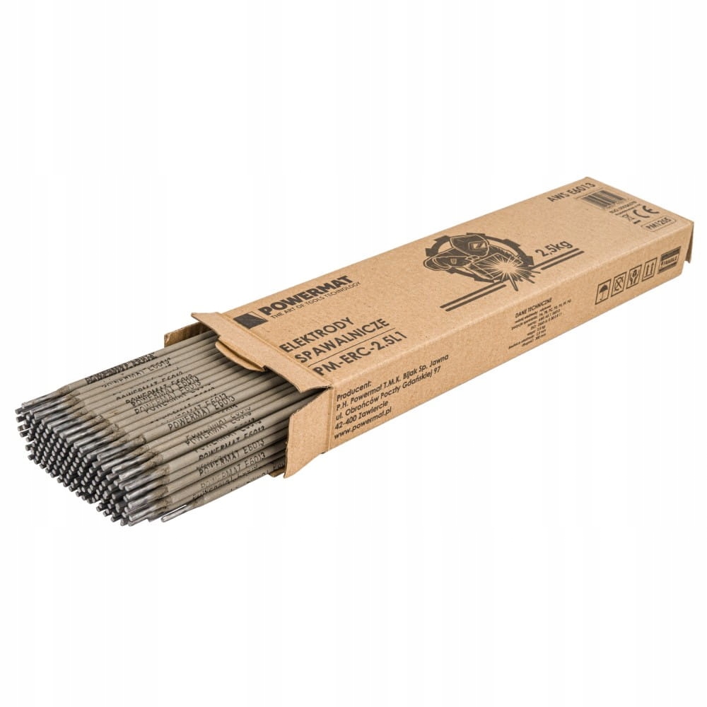 ELEKTRODY SPAWALNICZE RUTYLOWE 2,5mm 2,5KG ELEKTRODA DO SPAWANIA MMA EAN (GTIN) 5904067443310