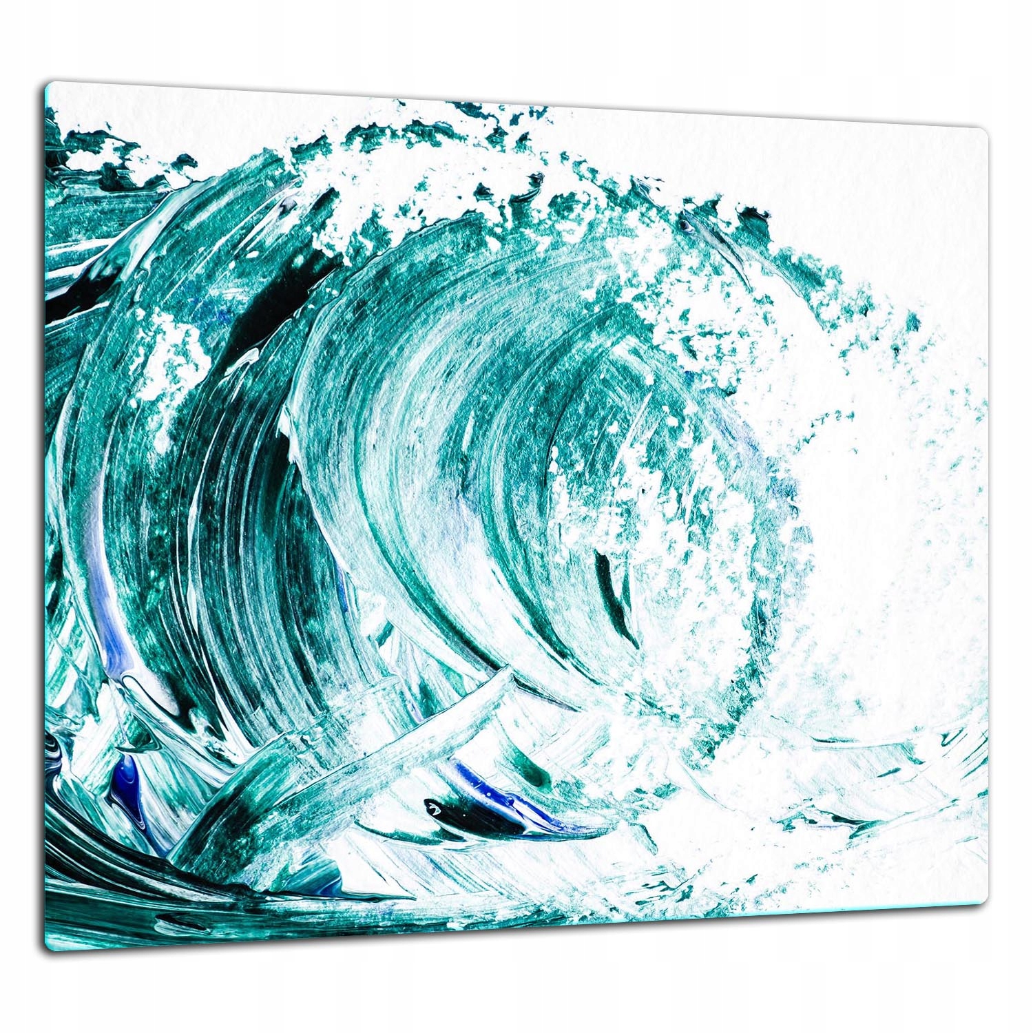 Skleněná Ochranná Deska Panel Lepidlo 65x60 Fala Lacobel 7v1