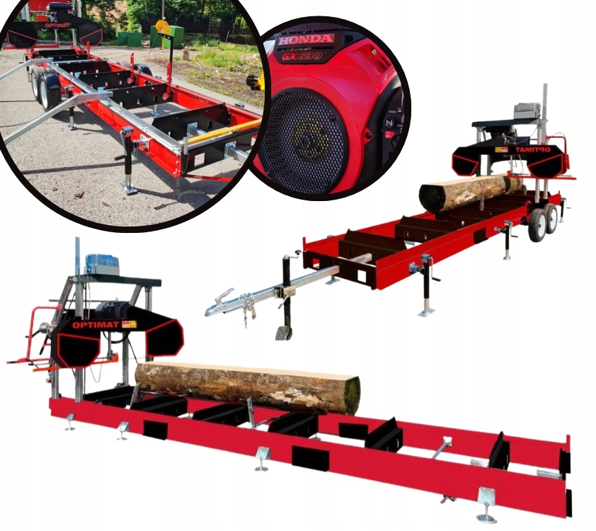 TRAK TAŚMOWY SPALINOWY OPTIMAT TIMBERLAND TMG 910