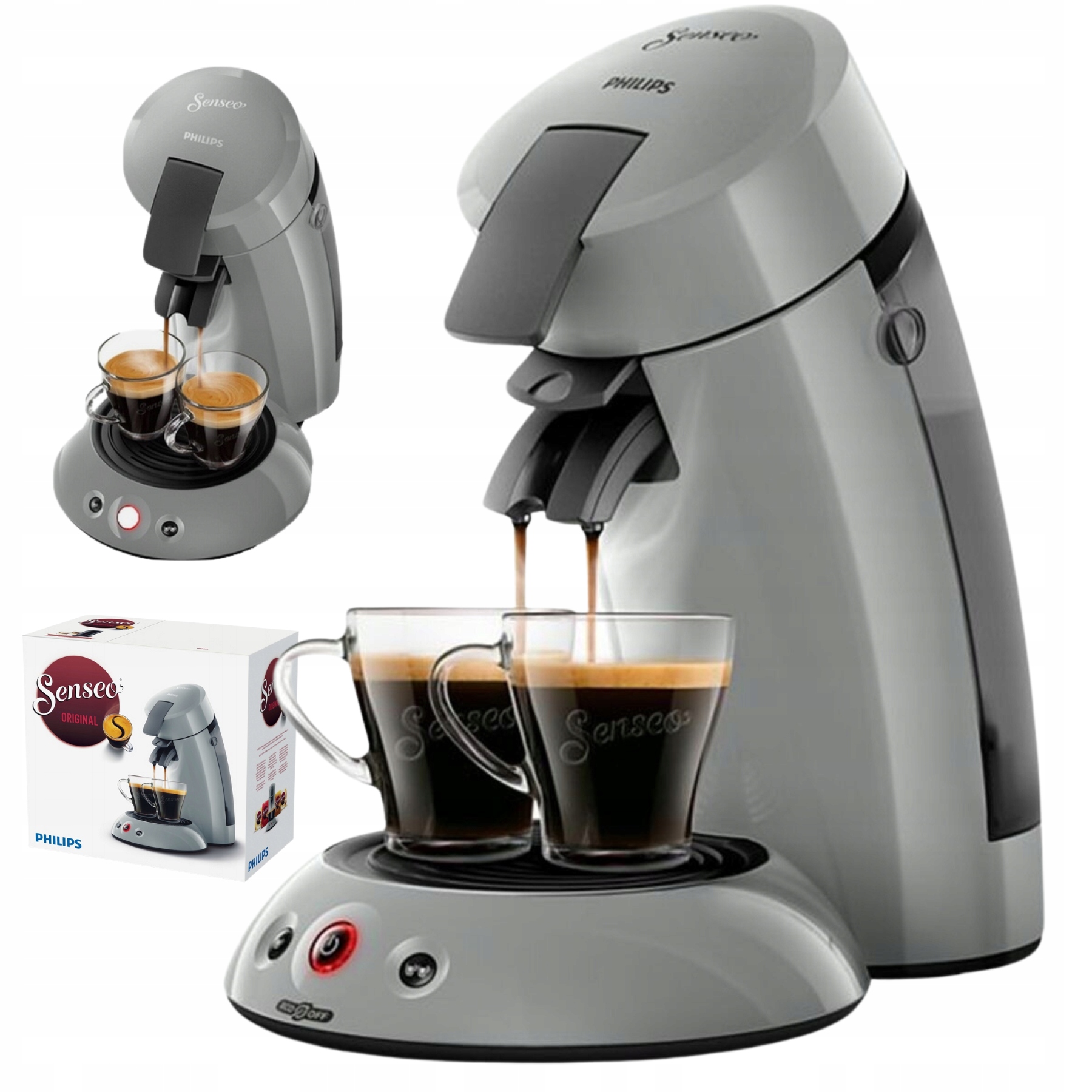 Ekspres kapsułkowy saszetki Philips HD7806 1 bar srebrny/szary