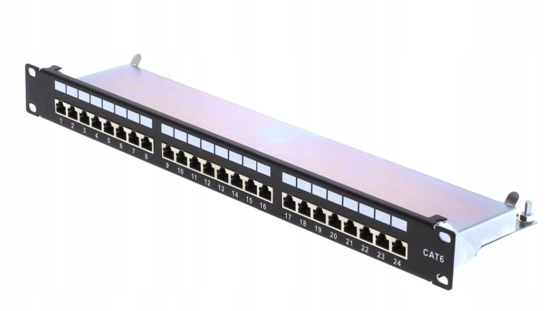 PANEL RJ-45 DO SZAFY RACK 24 PORTY RJ45 FTP CAT6