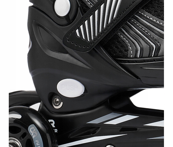 Регульовані роликові ковзани CROXER Optima Black 39-42 гума Abec7