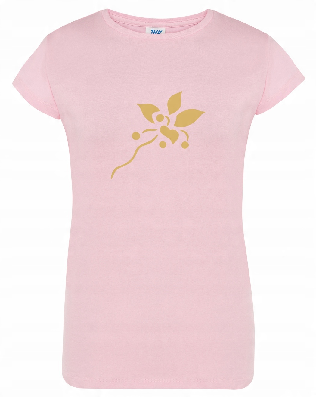 

T-shirt Koszulka Na Lato złoty kwiat lilia L Pk