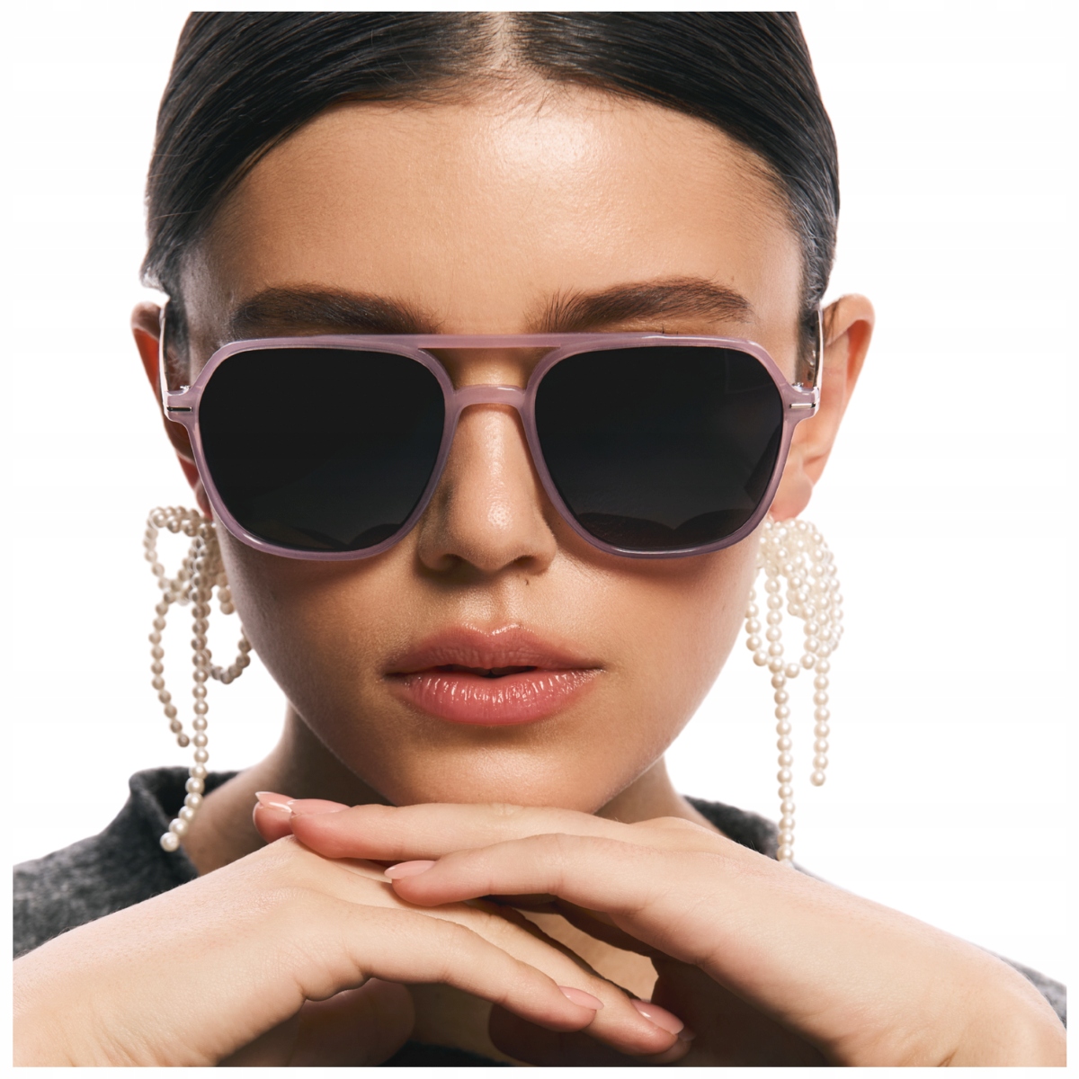 Okulary przeciwsłoneczne damskie pilotki polaryzacyjne UV400 Brilo