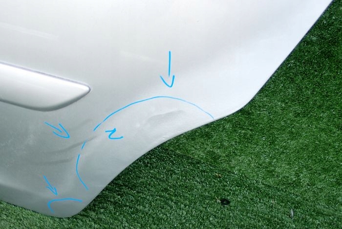 OPEL CORSA D Tür links hinten heck kpl