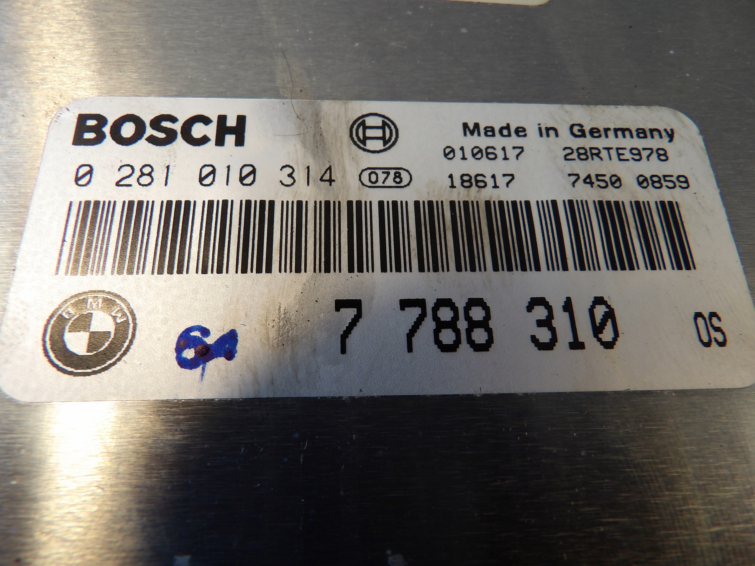 BMW E39 computer, control unit 0281010314 7788310