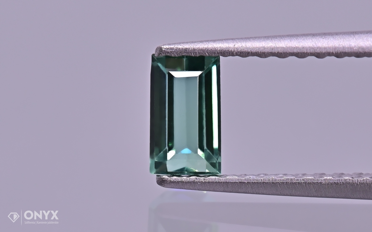 Turmalín Verdelit fazetovaný obdélník 5,5x3 mm
