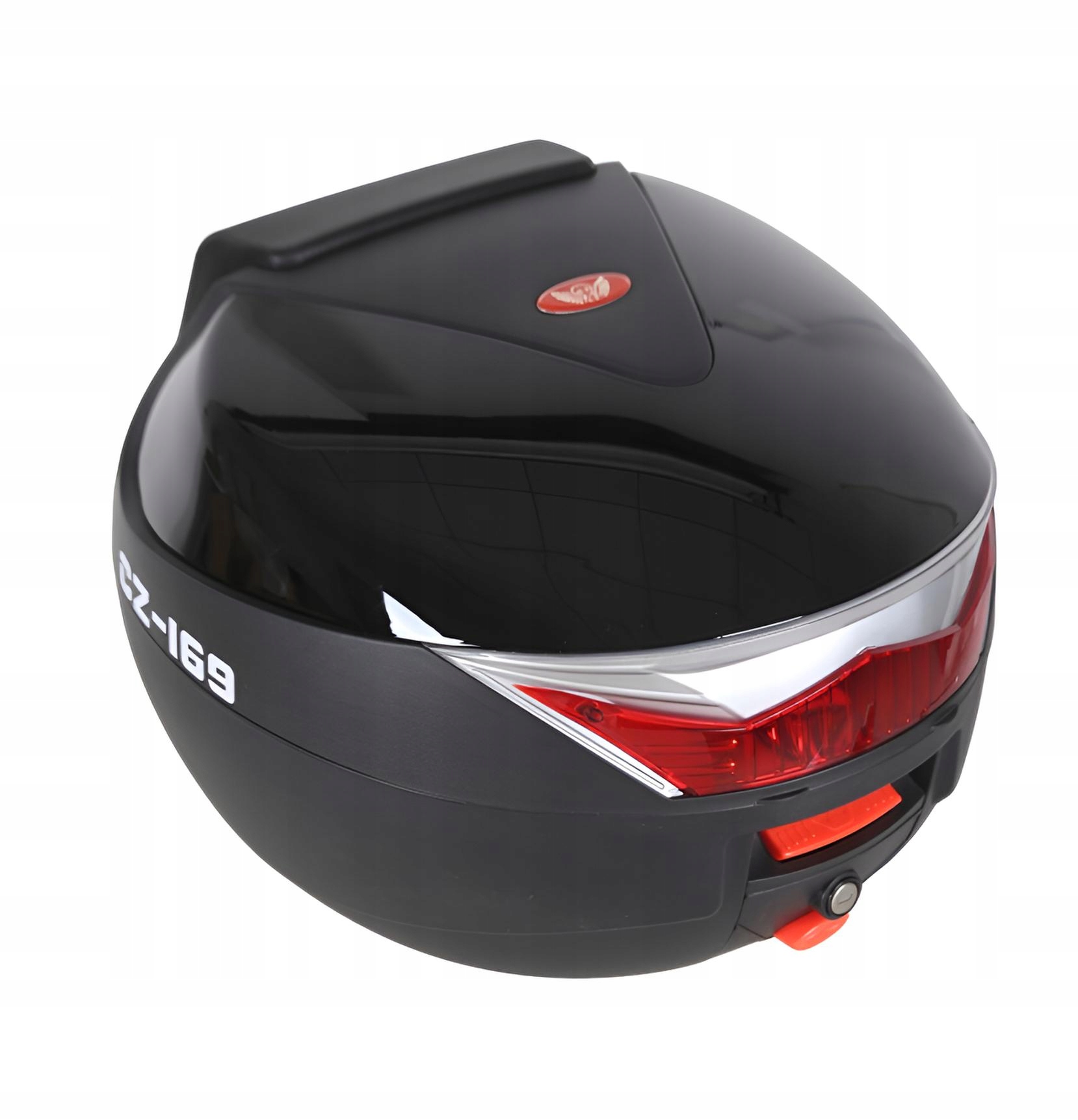 Motocyklový kufr Centrální 36L Lisabon reflexní opěradlo Kvalita TopX Černý