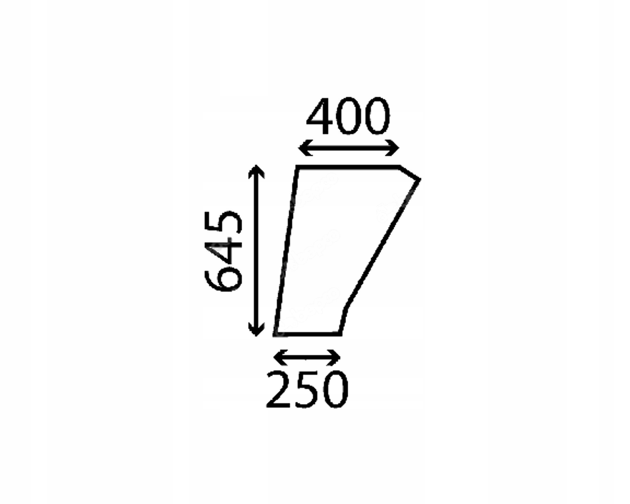 čelní sklo pro traktoru Deutz-Fahr spodní dveře 04354137