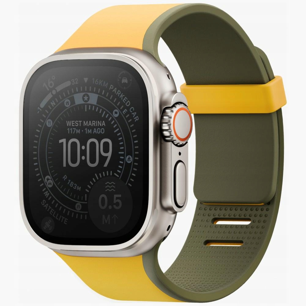 Pasek Uniq Revix IV Premium do Apple Watch 49/46/45/44mm żółty-zielony