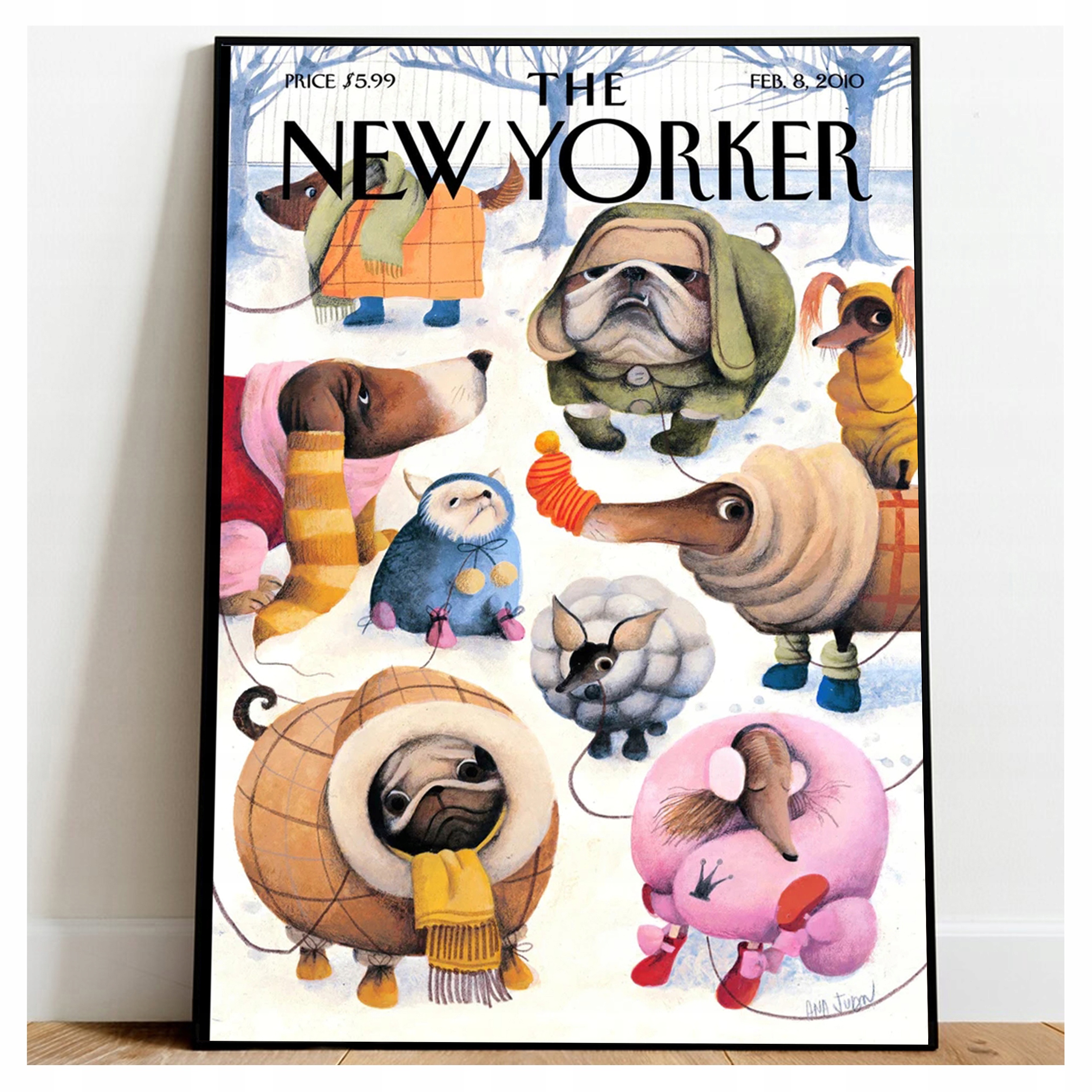 

Plakat dla Fana Psów Zwierzęta New Yorker 50x70
