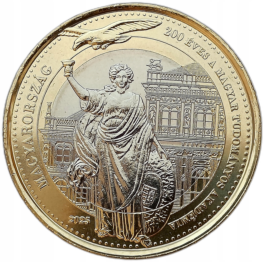 WĘGRY 200 FORINT 2025 200 LAT WĘGIERSKIEJ AKADEMII NAUK BIMETAL UNC