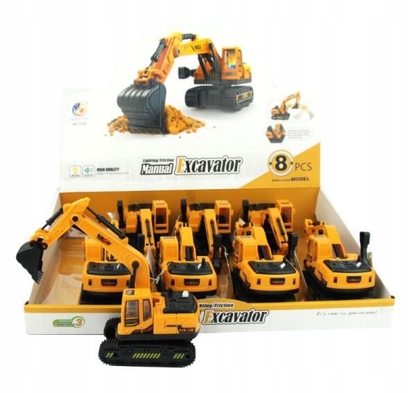 MASZYNA BUDOWLANA KOPARKA (ŚWIATŁO+DŹWIĘK)