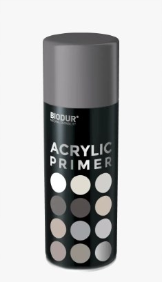 Biodur Spray Akryl Podkład Szary 500ml