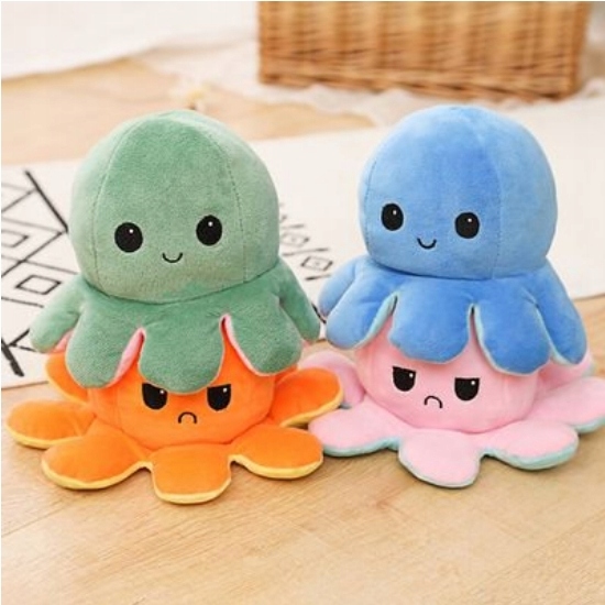 OŚMIORNICZKA MASKOTKA DWUSTRONNA NIEBIESKO-RÓŻOWA Rodzaj ośmiornica