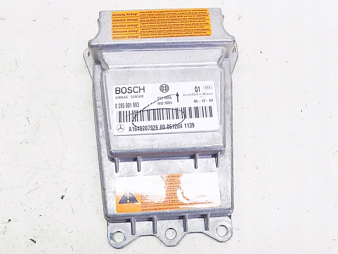 MODUŁ SENSOR AIRBAG - MERCEDES ML W164 05-11 Numery katalogowe zamienników 1648207926