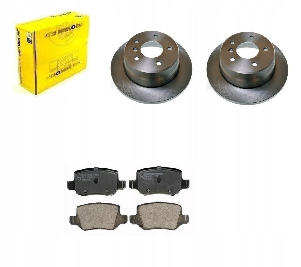 Kotouče Kostky Mercedes A Třída W168 Zadní 258MM Sada.