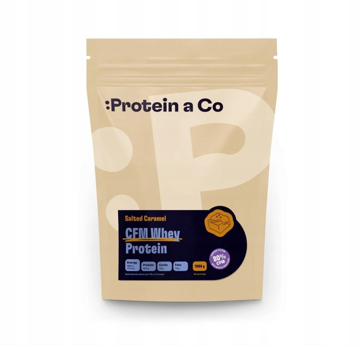Protein a co Cfm Whey Protein 80 (1000 g) Salted caramel