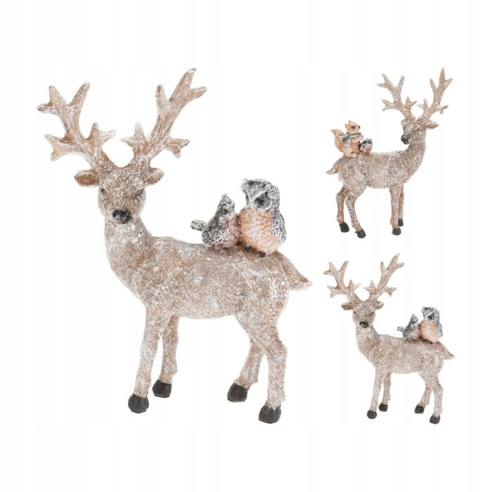 

Renifer stojący 16CM Boże Narodzenie Xmas
