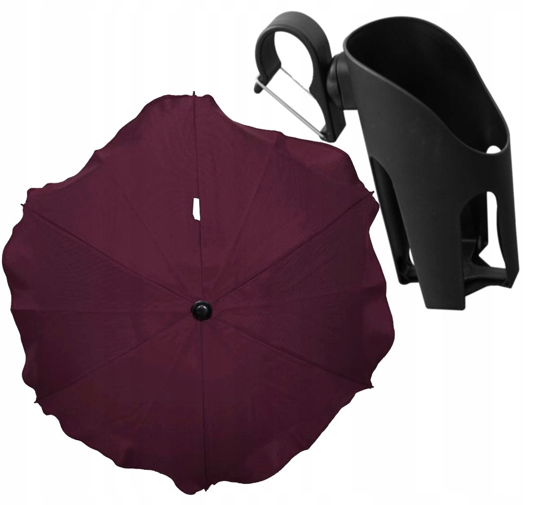 Parasolka + Uchwyt na Kubek do Wózka ADAMEX