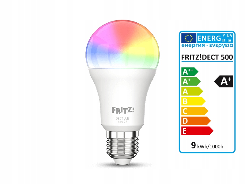 FRITZ!DECT 500 - żarówka smart 806lm E27 kolorowa 2700-6500K+RGB EAN (GTIN) 4023125029097