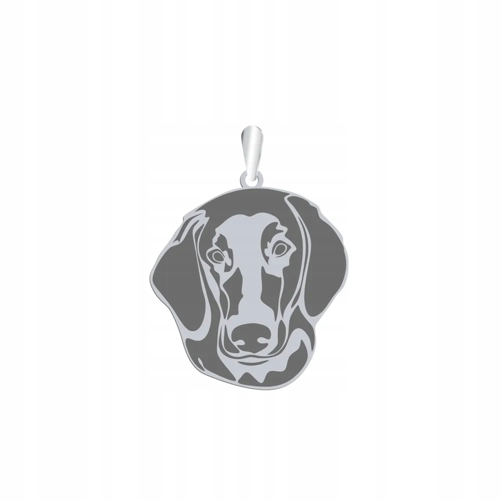 Stříbrný přívěsek s Flat Coated Retriever 925 Dárek Dedikace Gravírování