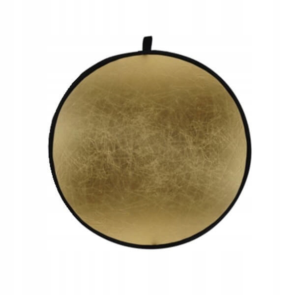 BLENDA 2w1 OKRĄGŁA 60cm SREBRNO-ZŁOTA +ETUI Stan opakowania oryginalne