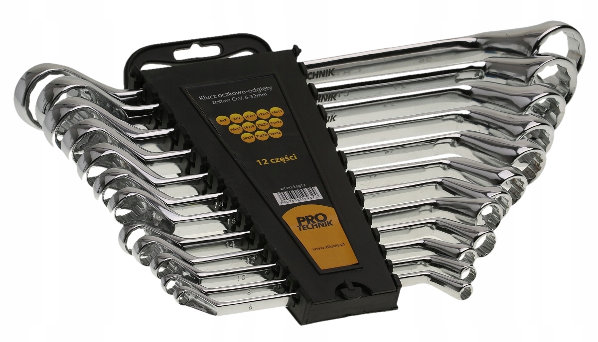 

Klucze Oczkowe Odgięte Zestaw Kluczy 6-32mm CRv