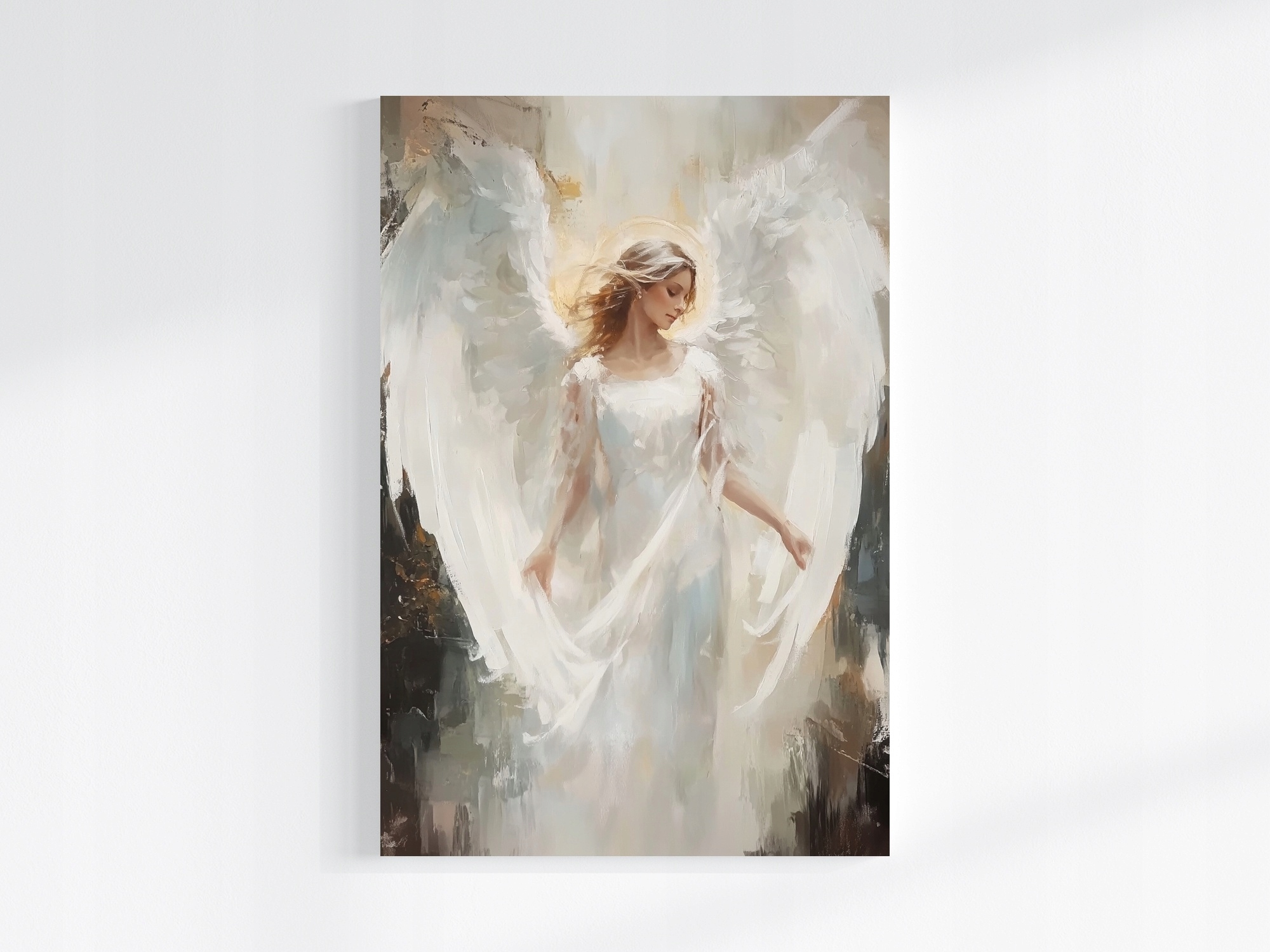 Obraz Na Plátně Canvas Portrét Žena Dívka Anděl Křídla 80x120