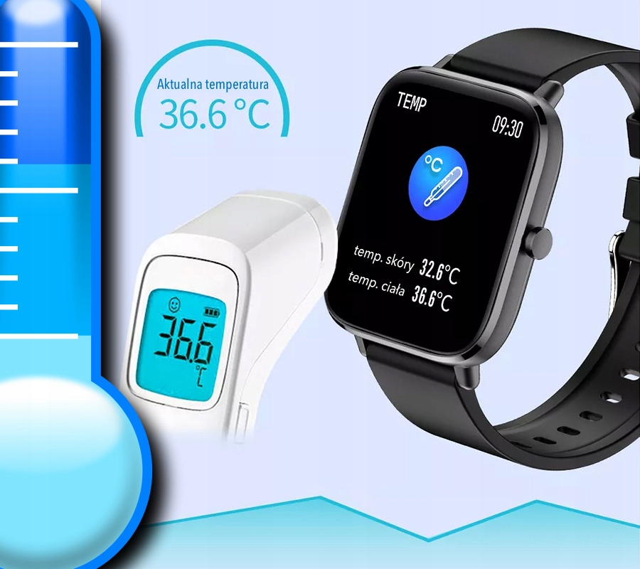 SMARTWATCH DAMSKI ZEGAREK WODOODPORNY PL MENU ROZMOWY SMART WATCH Rubicon Marka Rubicon