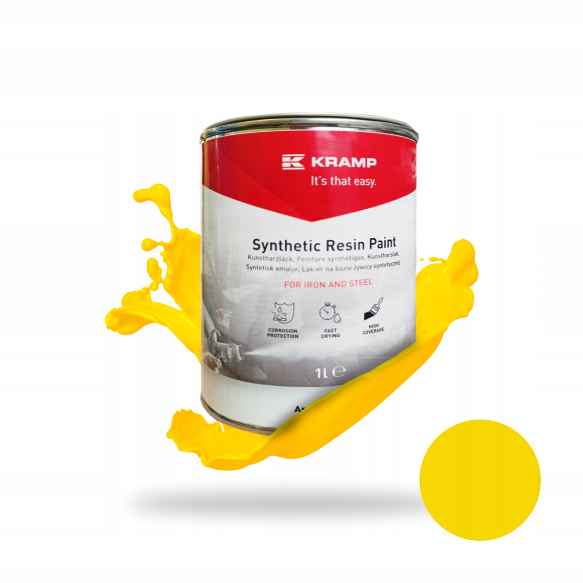 Farba do metalu renowacji Lakier Żółta Żółty John Deere od1982r 1L RAL1180