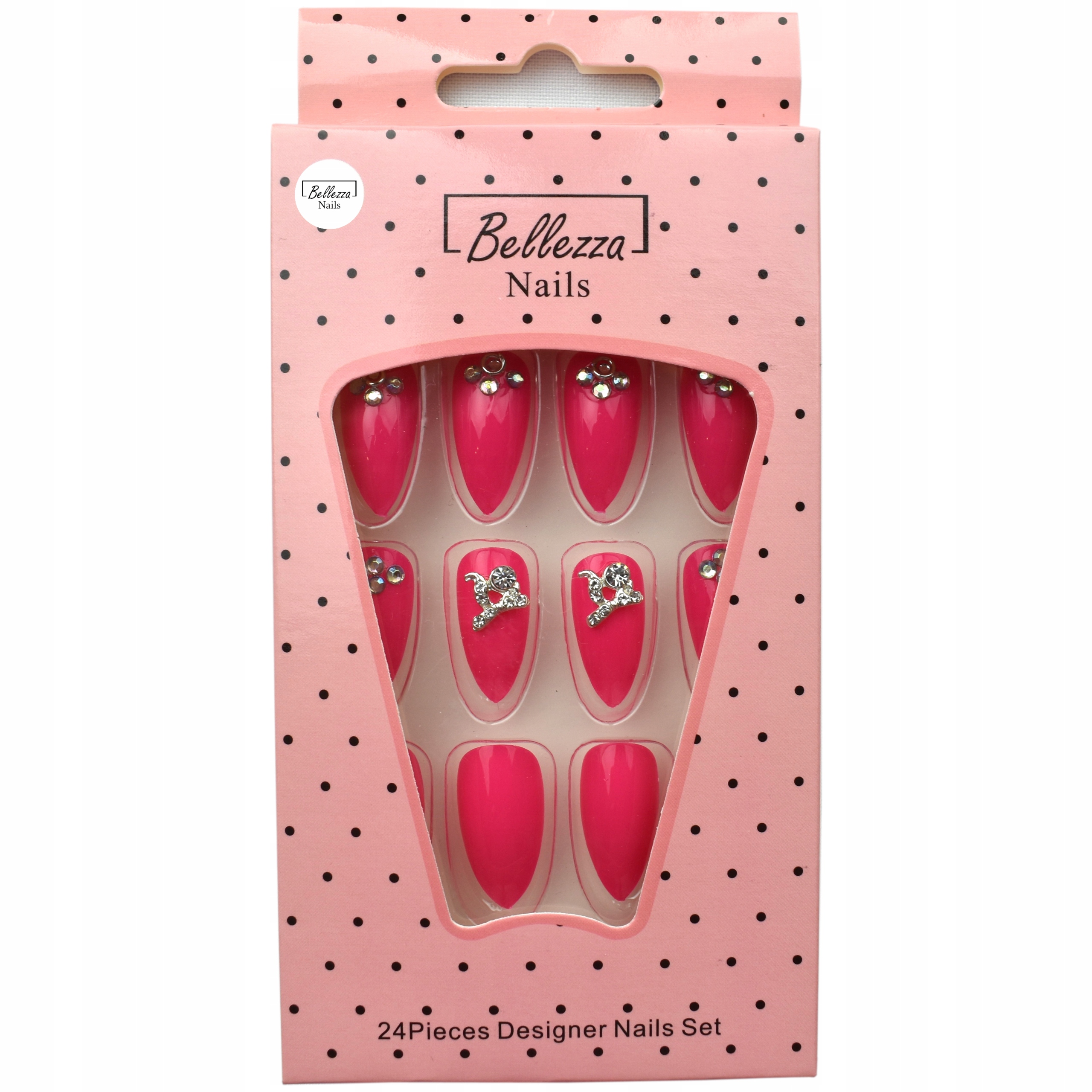 

Tipsy Paznokcie Sztuczne Ozdobione -24szt. ZZ54