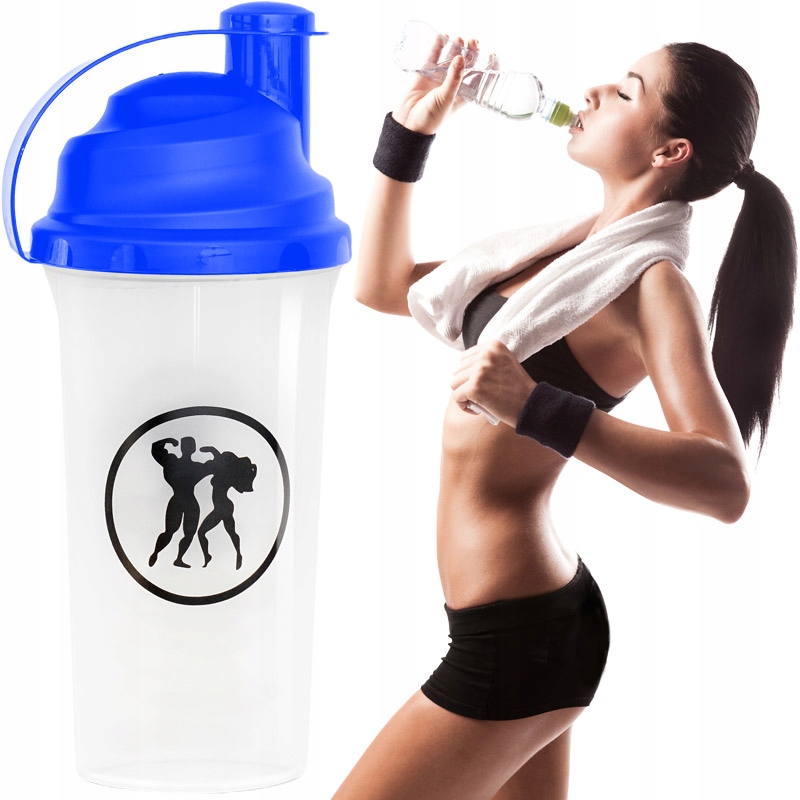 Herkules Mix Master Shaker 700ml Transparent Blue