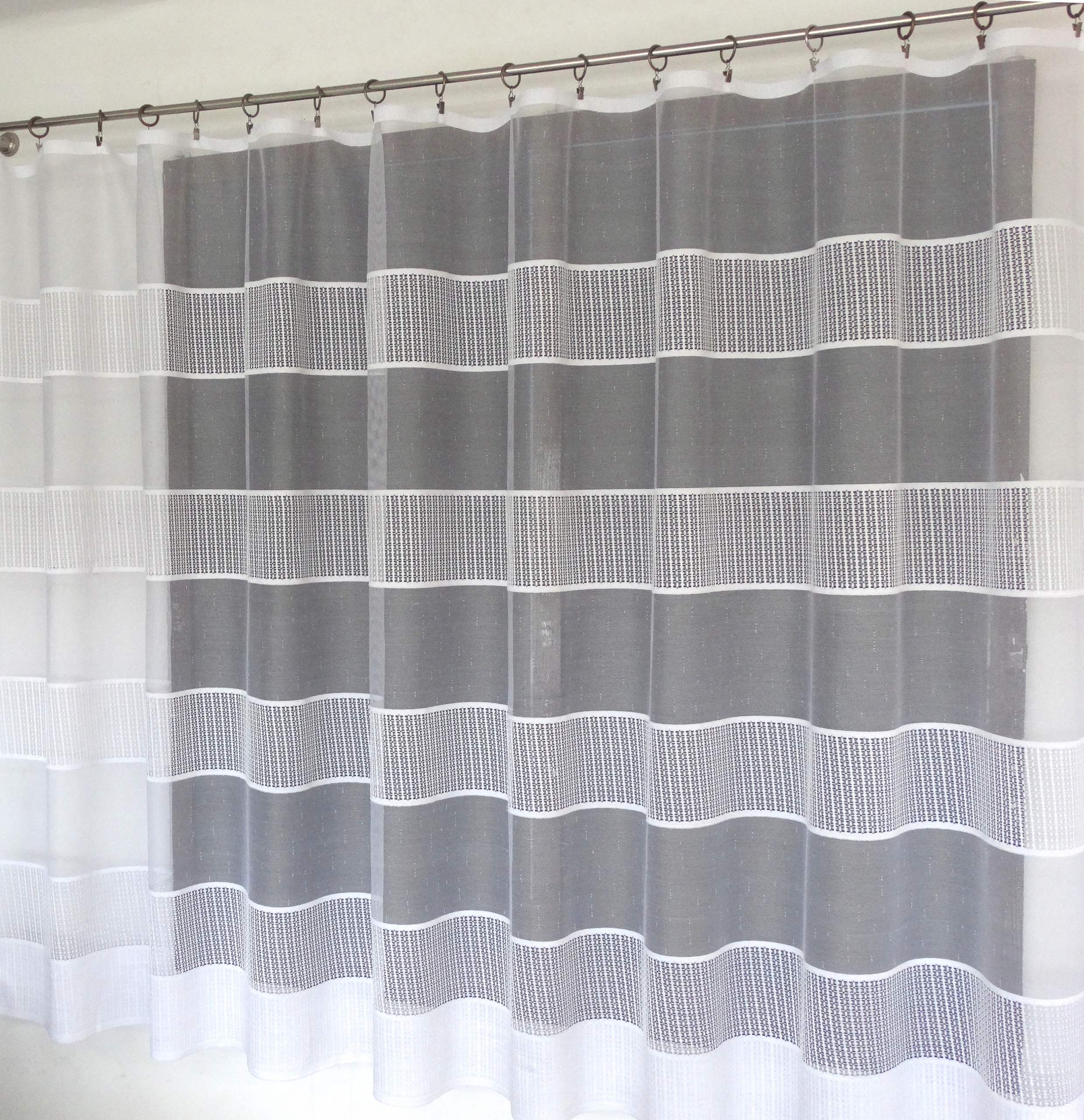 Mg Záclona žakár 618/239 Bílá 350x160 s páskou M