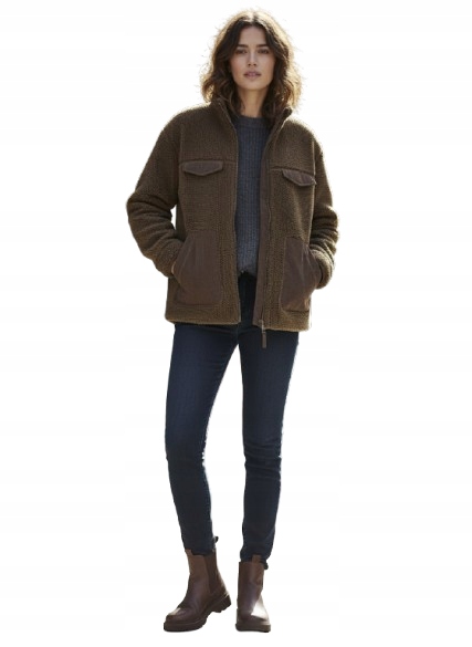 Vila Zimní Bunda S Prošívanými Kapsami A Límcem 38 K_a