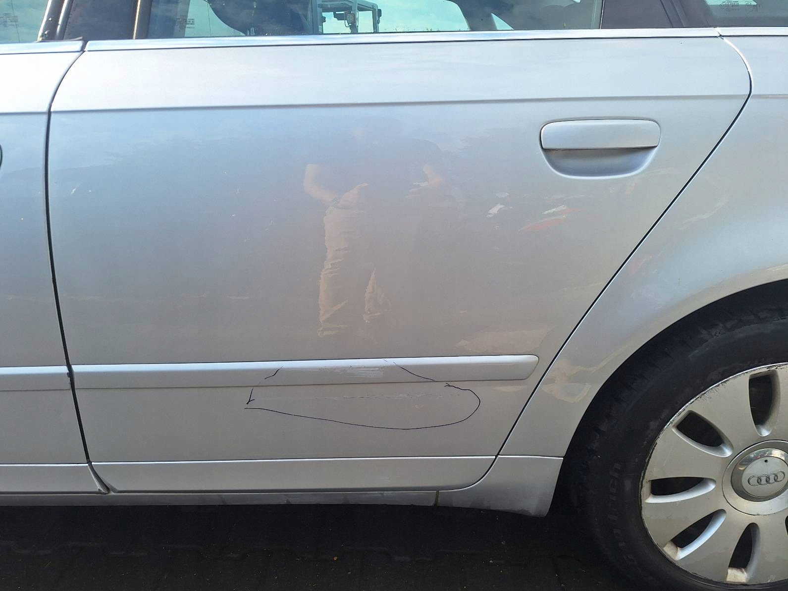 door complete left rear part AUDI A4 B7 LY7W sedan