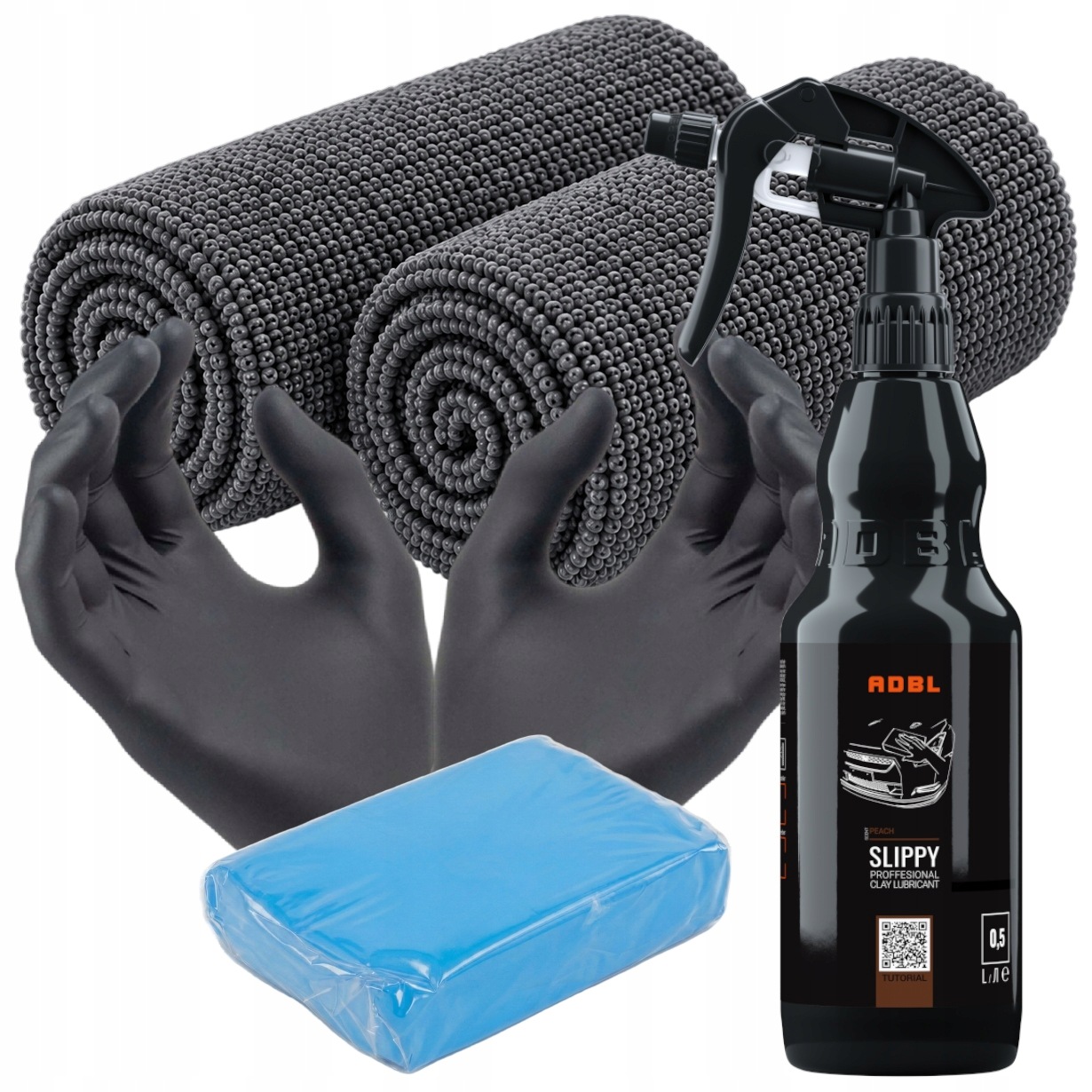Zestaw Do Czyszczenia Lakieru Auta Adbl Slippy 500ml Lubrykant Glinka