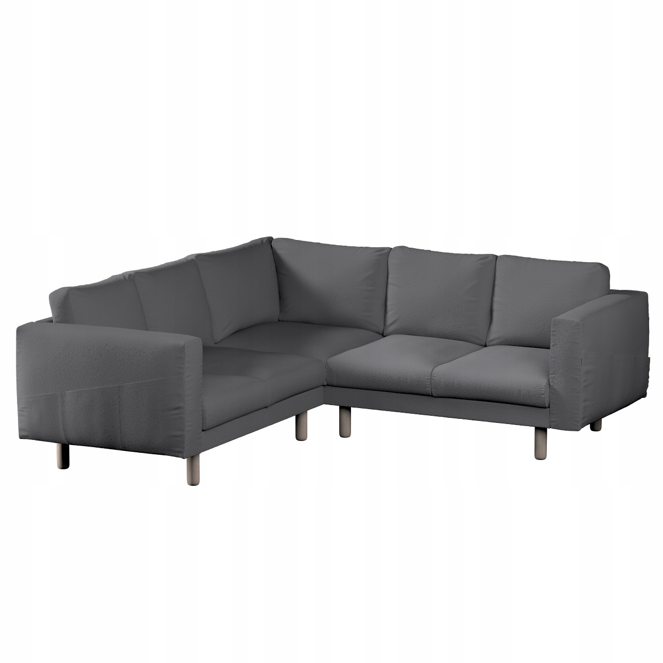 Potah na rohovou pohovku Norsborg pro 4 osoby Ikea tmavě šedý