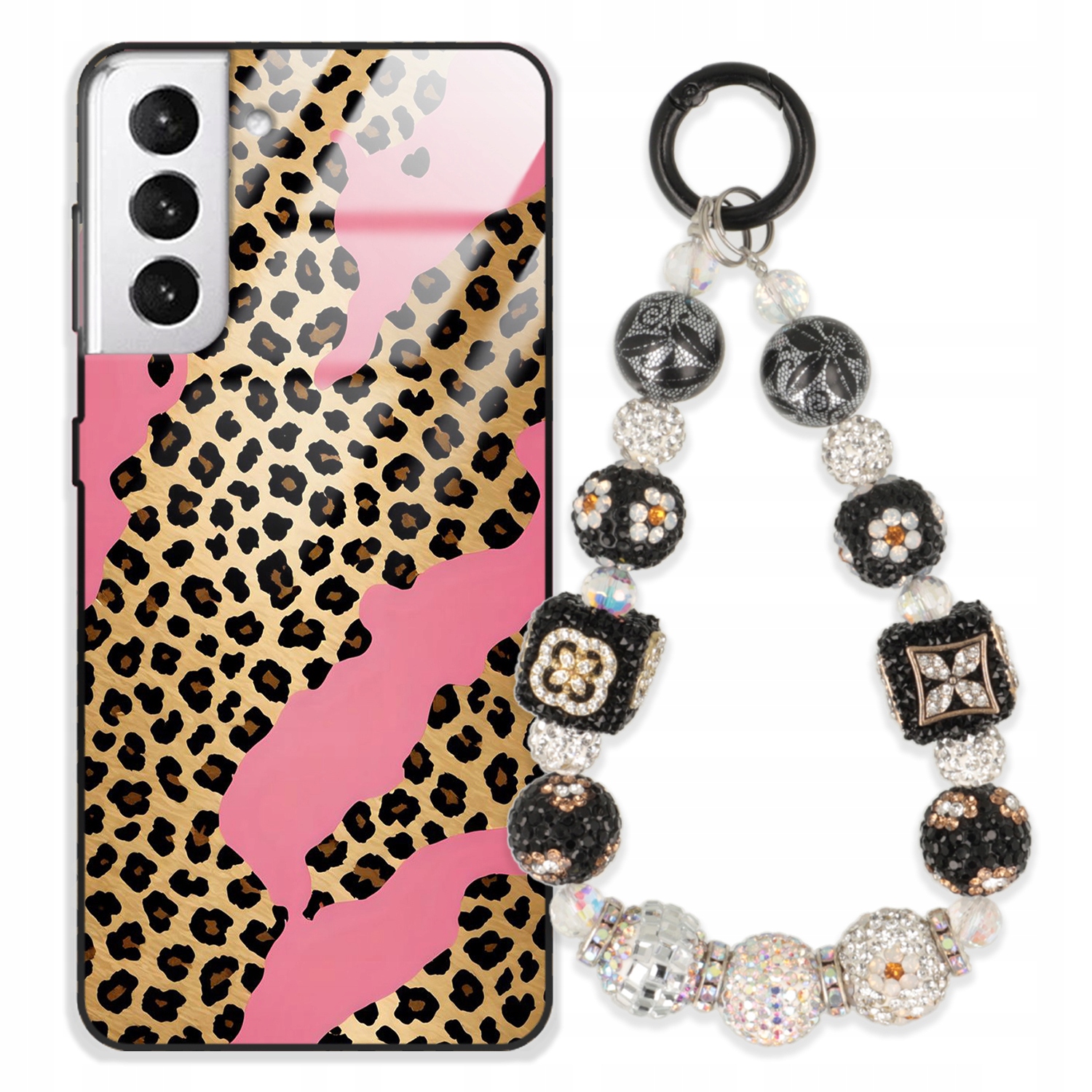 Puzdro Pre Samsung S30 Plus Glass Kľúčenka Elegantné Prémiové Vzory