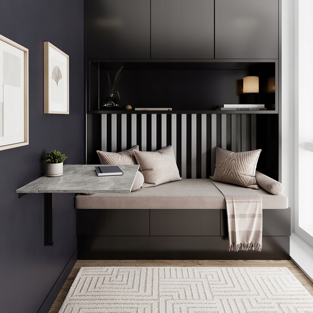 STOLIK Ścienny "Mini" 90*12/50 Biurko komputerowe składany Stół kuchenny Kod producenta 501010736