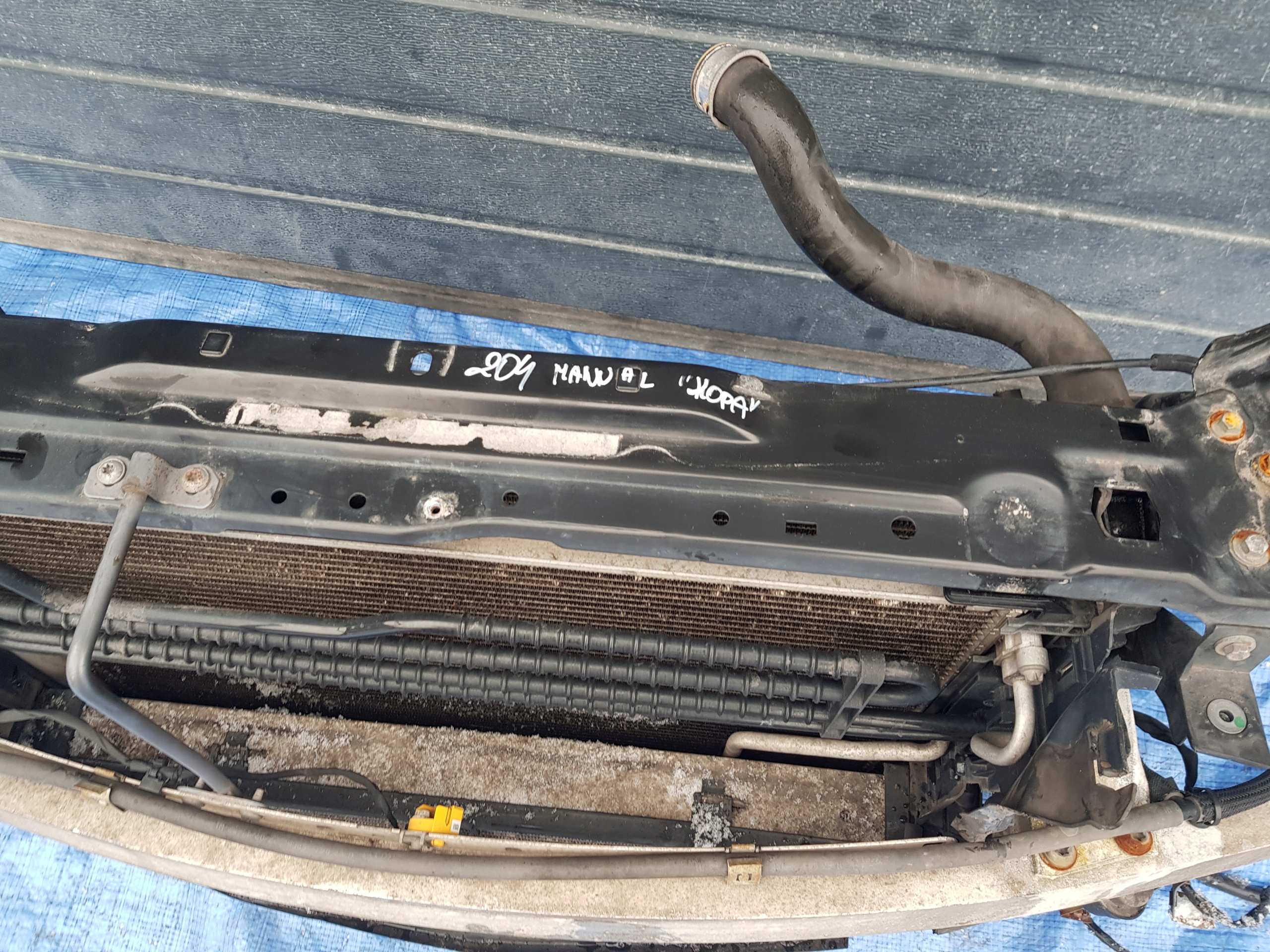 support panel for radiators radiator MERCEDES W204 2.2 CDI 651 MANUAL