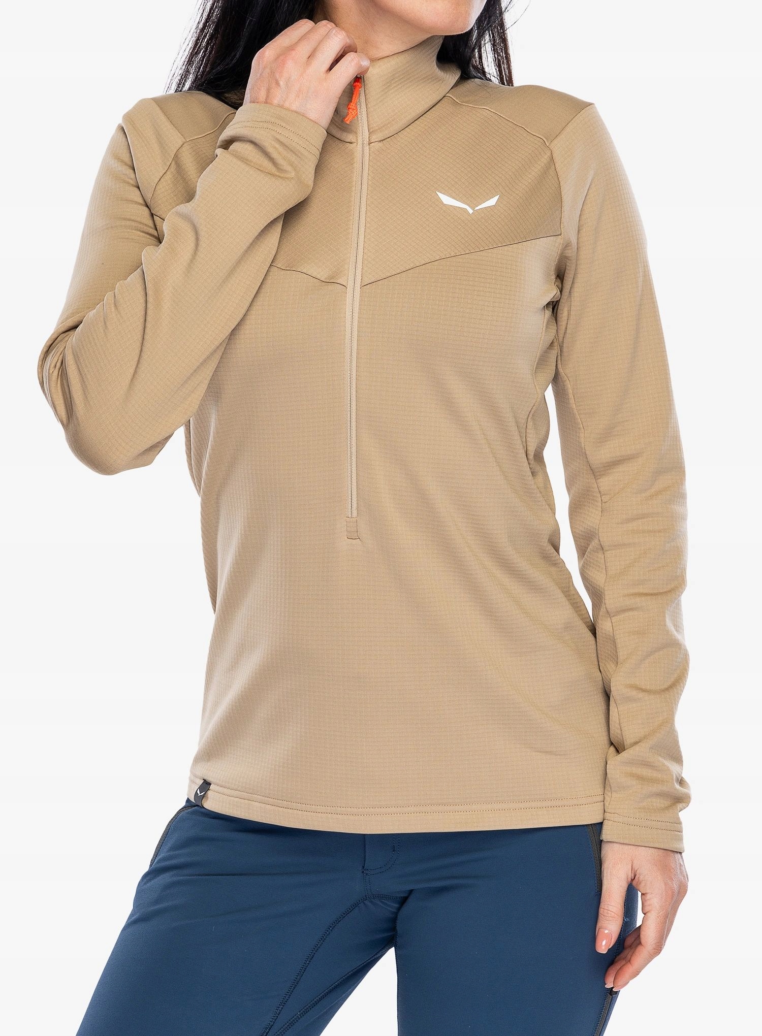 Mikina Salewa Puez Cammino Pl Hz Jacket quicksand 34 (xs)