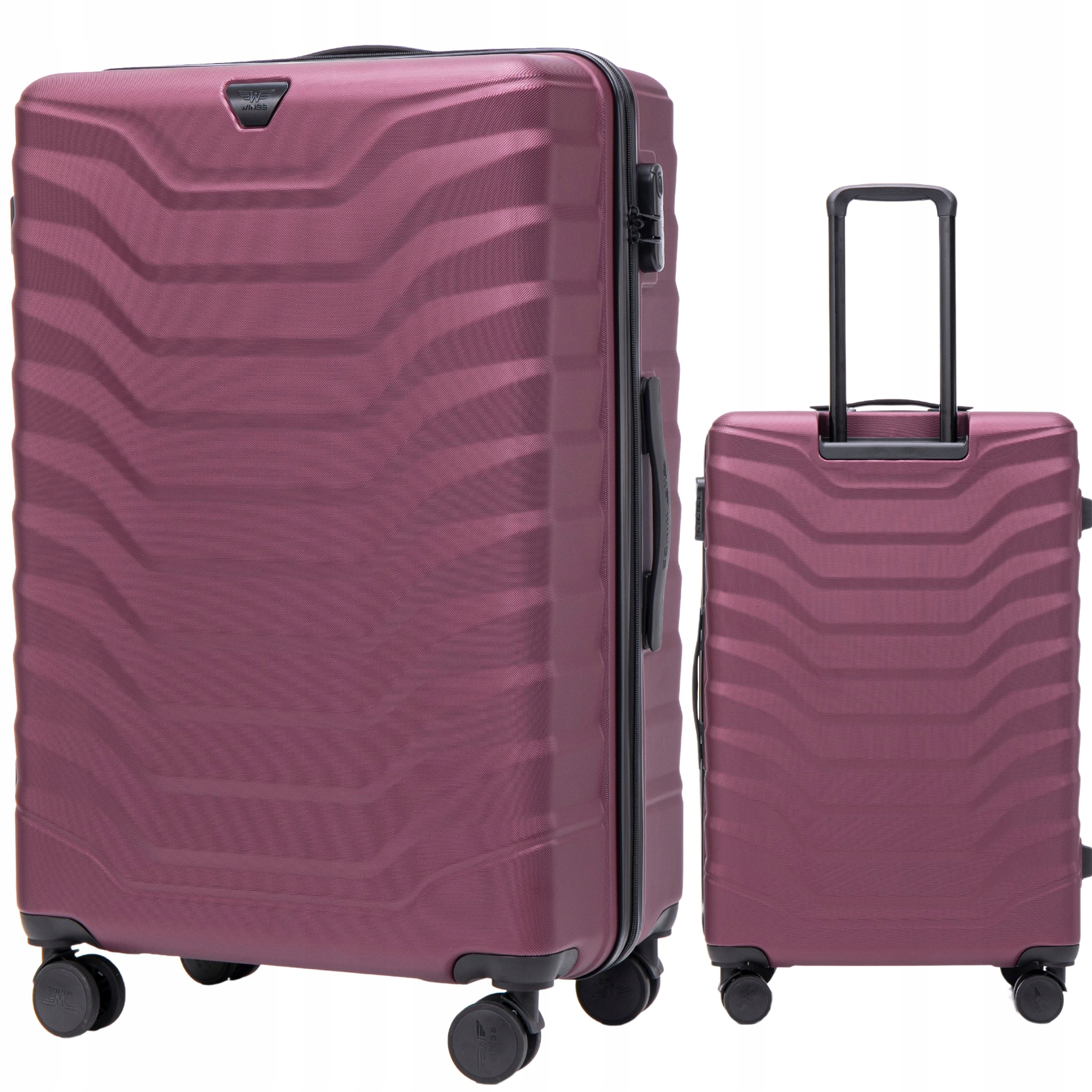 Velký registrovaný kufr Wings Cestovní zavazadlo do letadla XXL z Abs