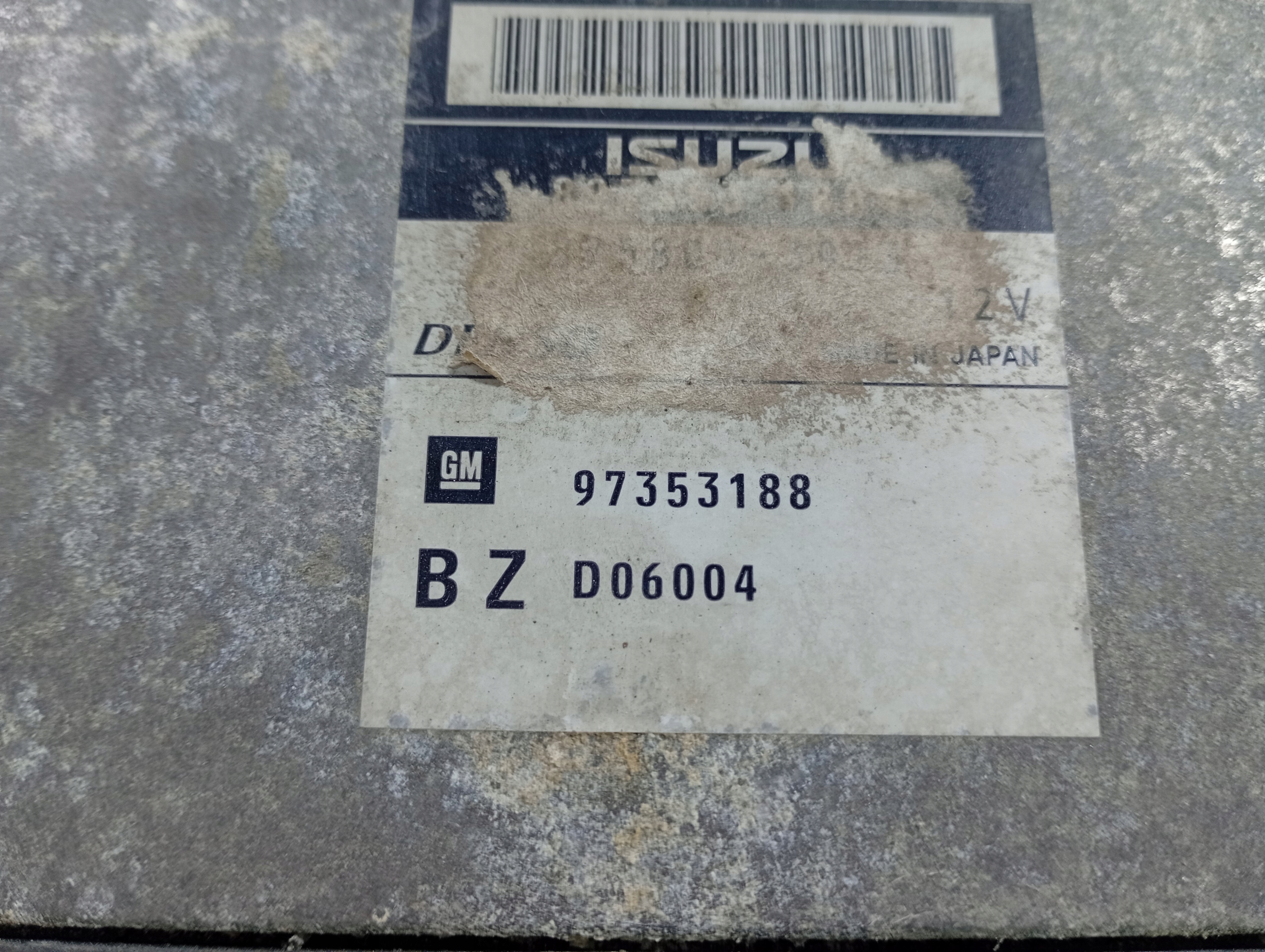 computer Centralina Motore OE 97353188 Opel Vectra C 02-08