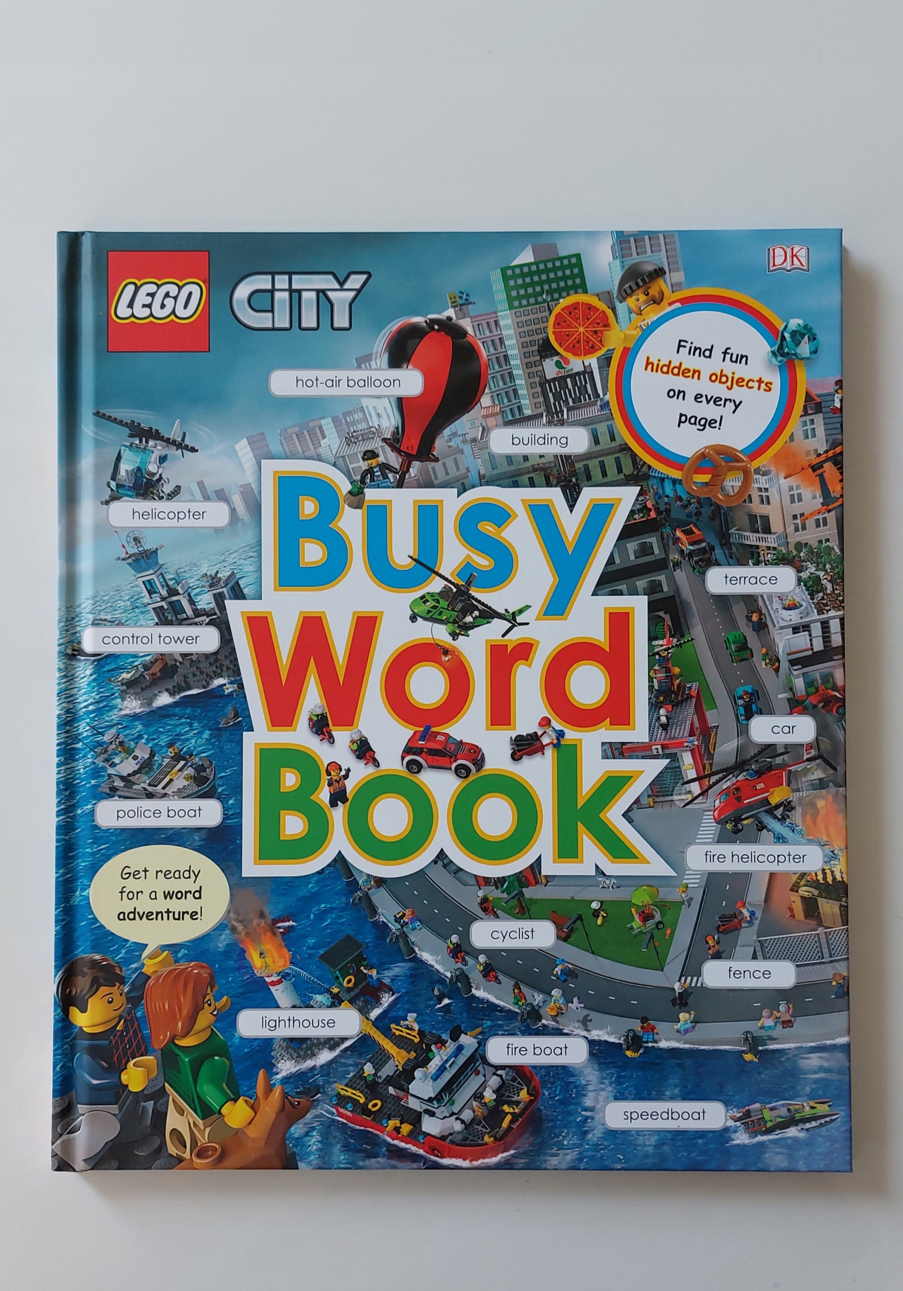 Lego city busy word book sale
