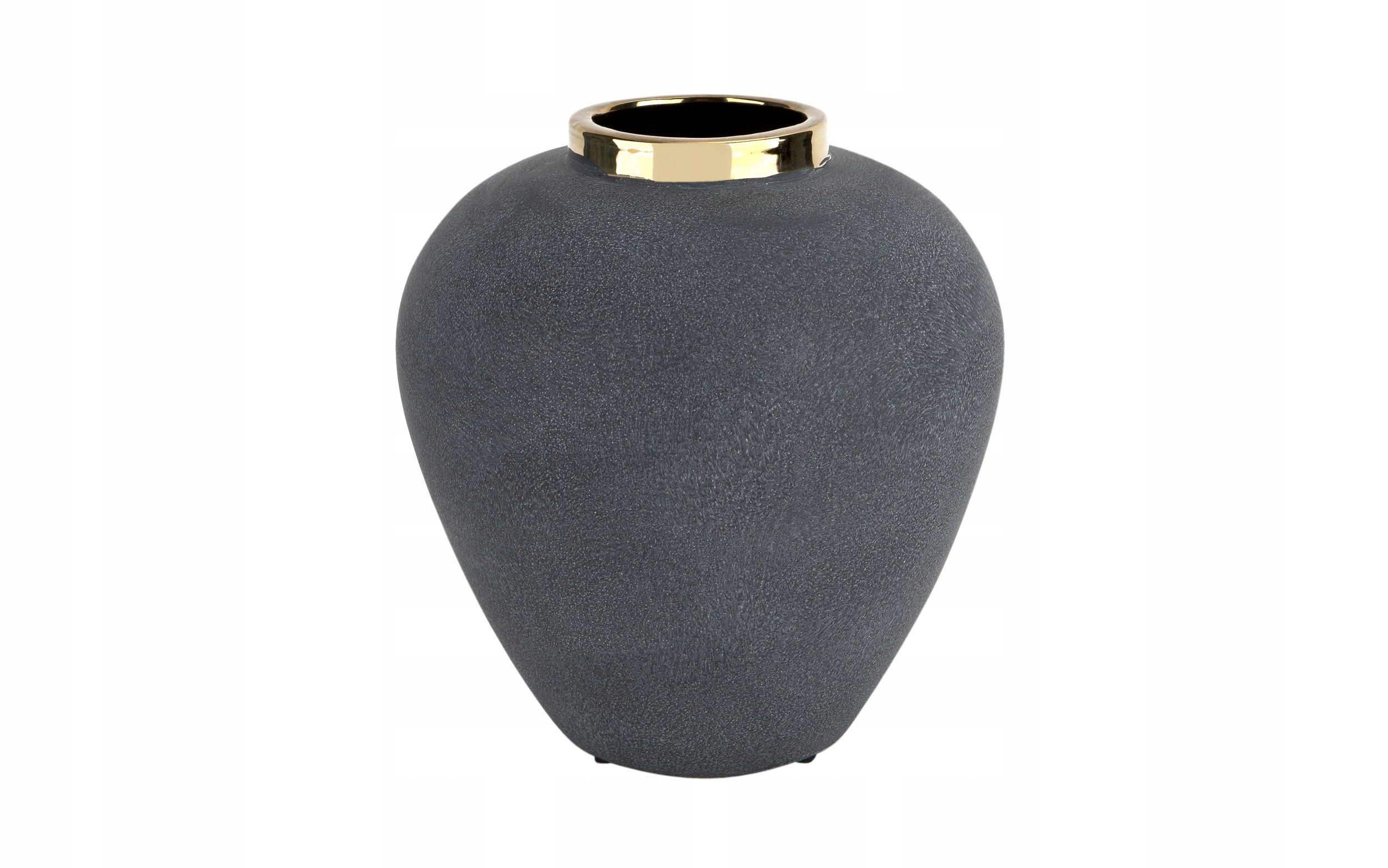 Váza 27 cm šedo-zlatá 179097, matná, elegantná dekorácia