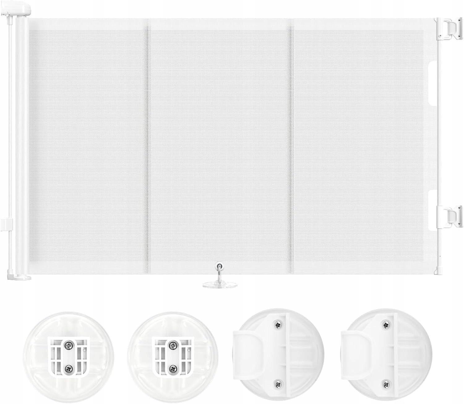 Ochranná branka na schody a dveře Wodondog 140x80 cm bílá