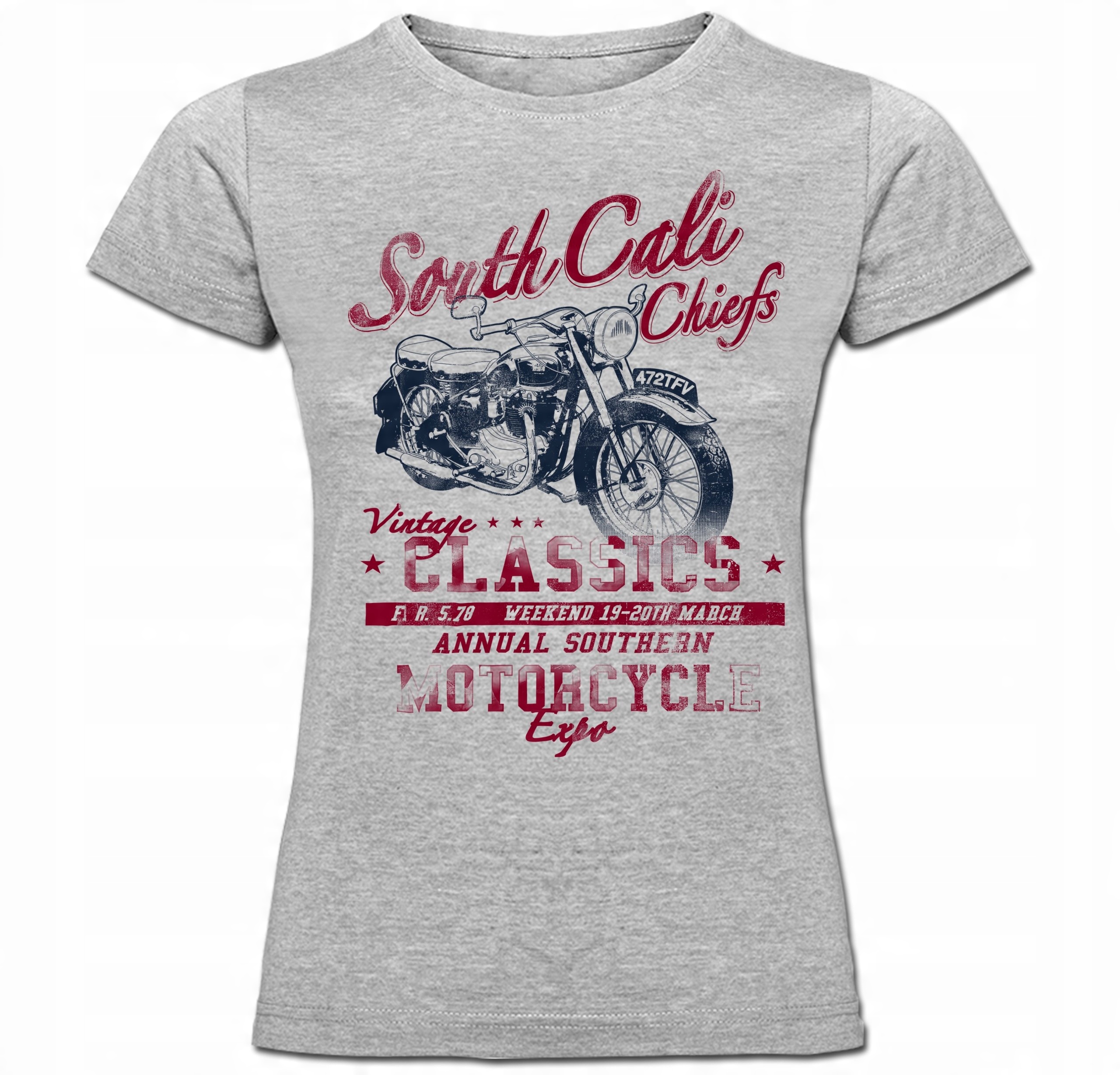 

Tshirt damski South California Motor Motocykl L
