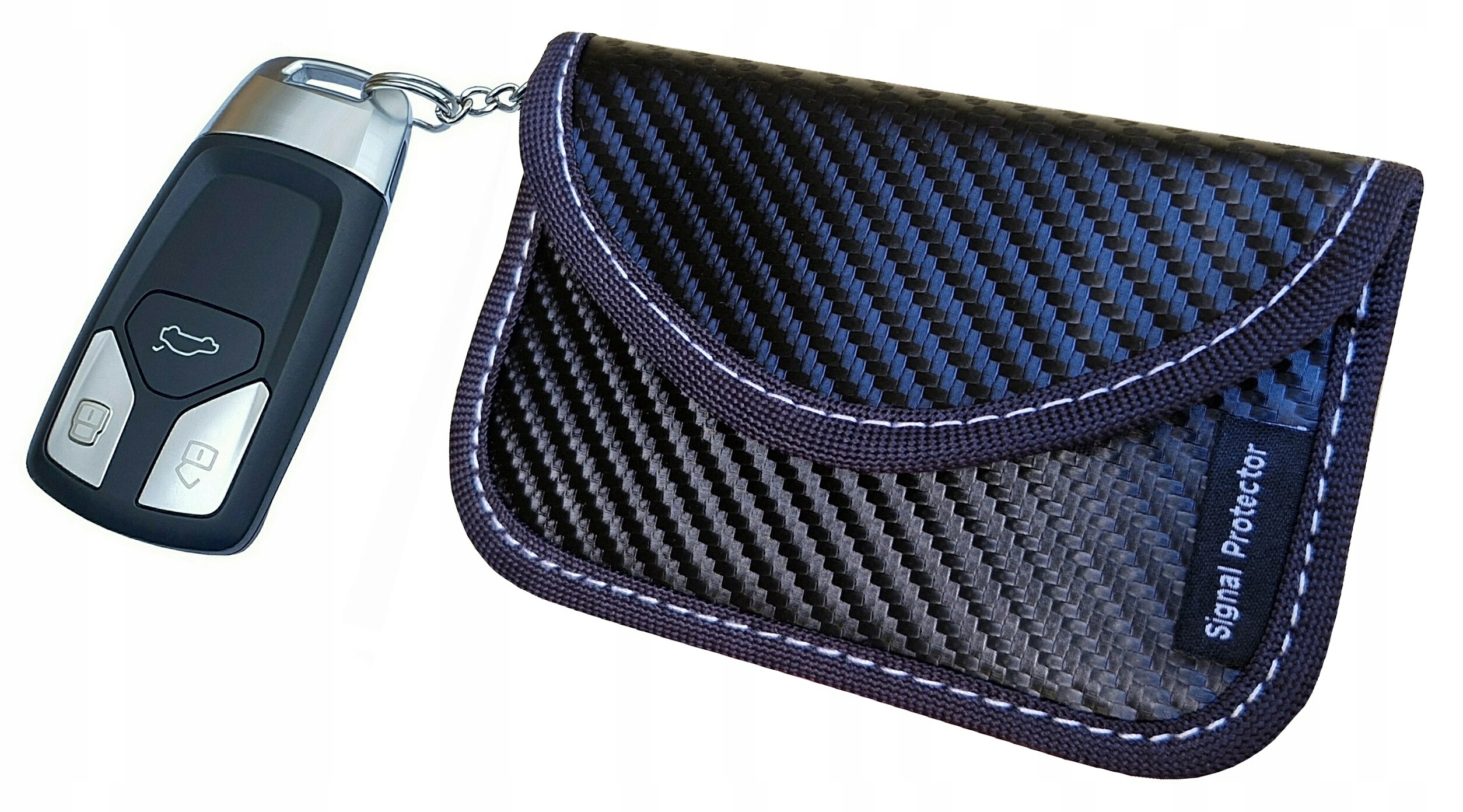 ETUI POKROWIEC KLATKA FARADAYA NA KLUCZ KLUCZYK KLUCZYKI OCHRONA KEYLESS Producent Signal Protector