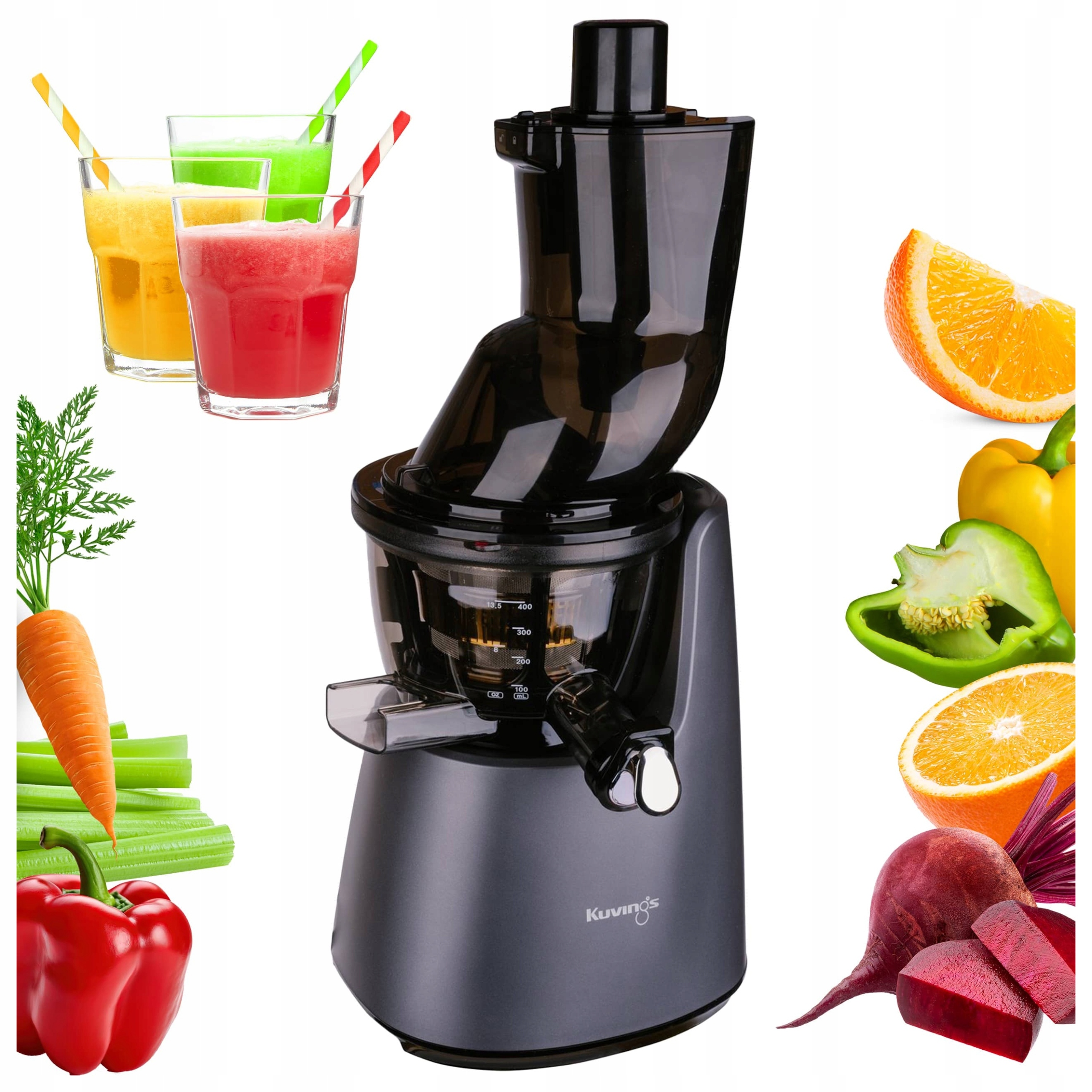 Pomalý Odšťavňovač Na Šťávy Z Ovoce A Zeleniny Kuvings D9900 Vertikální